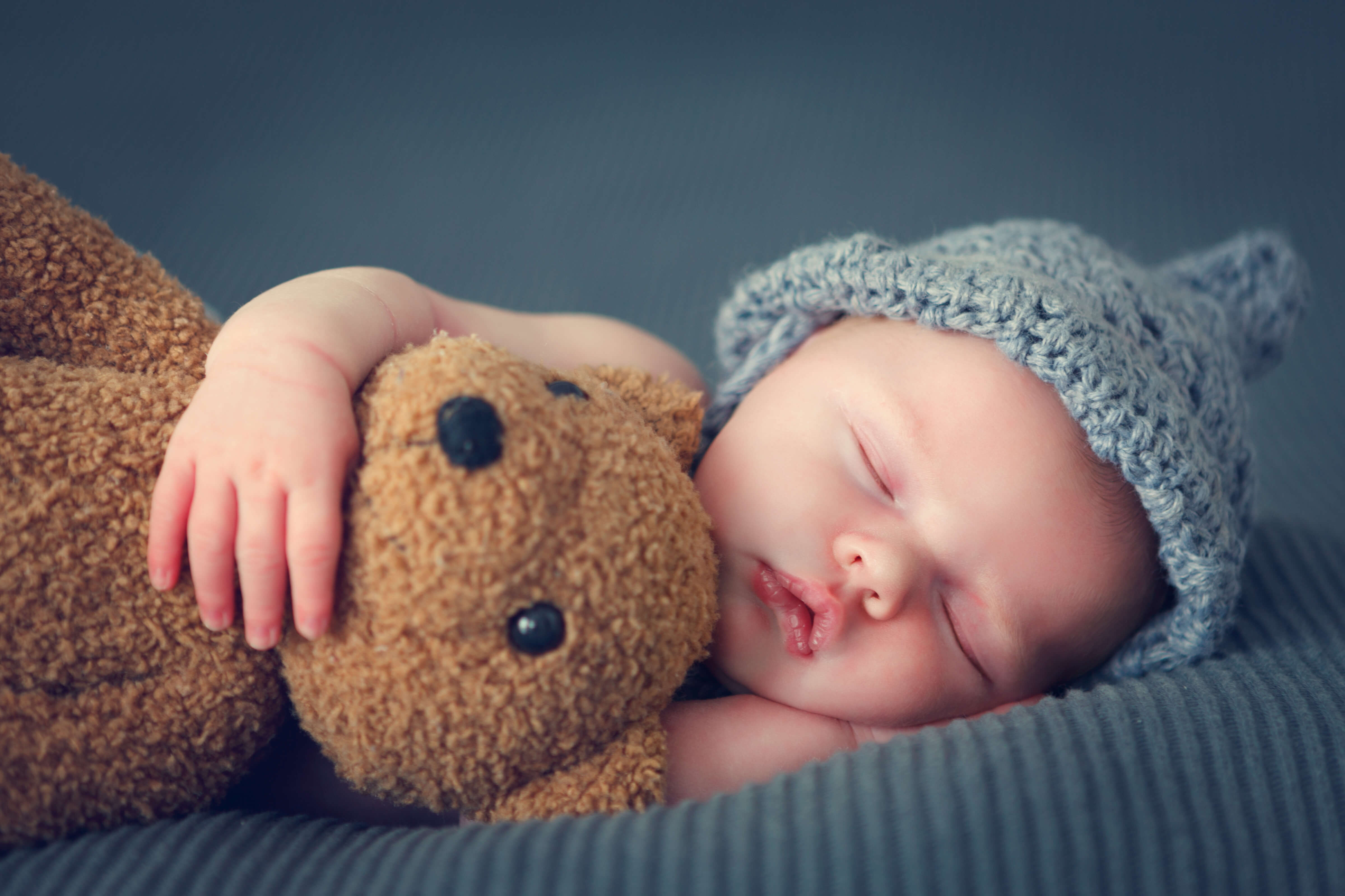 schlafen Baby Frau